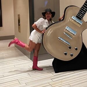 Generation Love Ivory Lace Collared Top